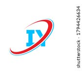 iy i y letter logo design.... | Shutterstock .eps vector #1794426634