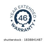 46 years warranty images  46... | Shutterstock .eps vector #1838841487