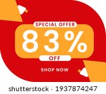 special offer 83 percent... | Shutterstock .eps vector #1937874247