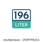 196 liters icon vector... | Shutterstock .eps vector #1939794211