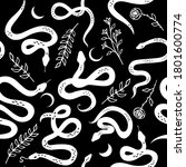seamless pattern with snakes ... | Shutterstock .eps vector #1801600774
