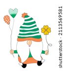 happy patrick's day with cute... | Shutterstock .eps vector #2113569581
