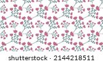 seamless floral pattern  set ... | Shutterstock .eps vector #2144218511