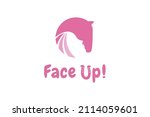 woman face facing up and horse... | Shutterstock .eps vector #2114059601