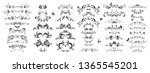 vintage book floral separators... | Shutterstock .eps vector #1365545201