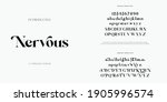 abstract fashion font alphabet. ... | Shutterstock .eps vector #1905996574