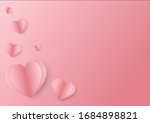 sweet heart and pink heart on... | Shutterstock .eps vector #1684898821
