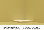 rectangular yellow stand in the ... | Shutterstock . vector #1905790267