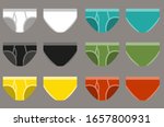 set of men  olored boxer shorts.... | Shutterstock .eps vector #1657800931