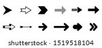 set arrow icon. collection... | Shutterstock .eps vector #1519518104