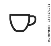cup of coffee icon vector logo... | Shutterstock .eps vector #1584171781
