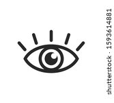eye icon vector symbol logo... | Shutterstock .eps vector #1593614881