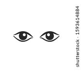 eye icon vector symbol logo... | Shutterstock .eps vector #1593614884
