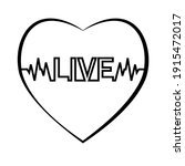 heartbeat  pulse  theme health... | Shutterstock .eps vector #1915472017