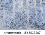 Small photo of Icicles, set . Icicles, set on a mirror background