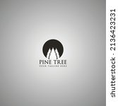 pine tree nature logo vector... | Shutterstock .eps vector #2136423231