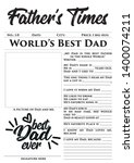 father s times   father's day... | Shutterstock .eps vector #1400074211