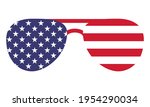 Sunglasses Shape Usa Flag  ...