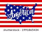 america   usa flag in united... | Shutterstock .eps vector #1991865434
