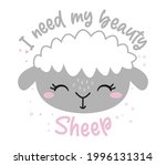 i need my beauty sheep  beauty... | Shutterstock .eps vector #1996131314
