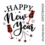 happy new year 2022   greeting... | Shutterstock .eps vector #2093784424