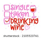 single  taken  drinking wine  ... | Shutterstock .eps vector #2105523761