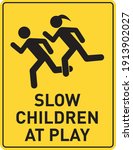 portrait slow children at play... | Shutterstock .eps vector #1913902027