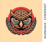 owl head tattoo vector design | Shutterstock .eps vector #2146326267