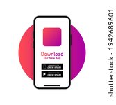 download our app advertising... | Shutterstock .eps vector #1942689601
