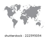 world map | Shutterstock .eps vector #222595054