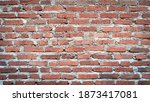 vintage red brick wall rustic... | Shutterstock . vector #1873417081
