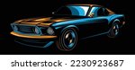 abstract american muscle car....