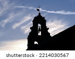 Silhouetted Greek Church Bell...
