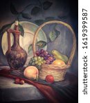 still life in the dutch style.... | Shutterstock . vector #1619399587