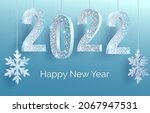 happy new year 2022 banner.... | Shutterstock .eps vector #2067947531