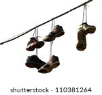 Sneakers Hanging On A Telephone ...