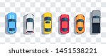 cars set from above  top view... | Shutterstock .eps vector #1451538221