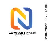 Letter  N Logo. Colorful Modern ...