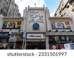 Small photo of Cairo, Egypt. November 26th 2022 Golden age of Egyptian cinema, the art deco design of Cinema Miami, Talaat Harb Street, Downtown Cairo, Egypt.