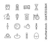 clock line icon set. different... | Shutterstock .eps vector #1669201864