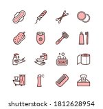 personal hygiene products flat... | Shutterstock .eps vector #1812628954