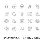 set of cannabidiol line icons.... | Shutterstock .eps vector #1448294387
