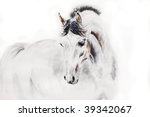 Watercolor Arab Stallion