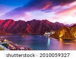 beuatiful view of hatta lake... | Shutterstock . vector #2010059327