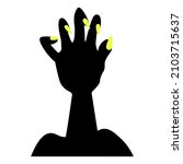 Silhouette Of A Hand With...