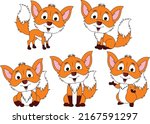 Cute Fox Animal Cartoon Graphic