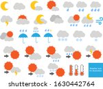 multiple weather icon... | Shutterstock .eps vector #1630442764