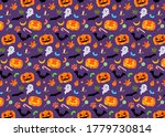 purple halloween illustration... | Shutterstock . vector #1779730814