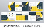 template layout design with... | Shutterstock .eps vector #1135344191