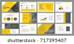business presentation template... | Shutterstock .eps vector #717395407